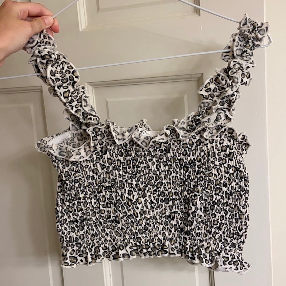 Wild Honey Leopard Crop Top